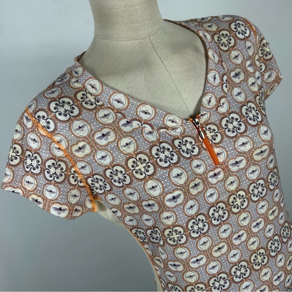 Club ride cycling Patterned V-Neck Women’s Top with Zipper S - Picture 5 of 11